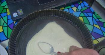 Пошаговые рецепты жидкого теста для пирога Рецепт выпекания из жидкого теста
